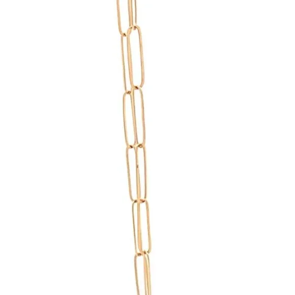 18K Yellow Gold Bracelet Paperclip 0.96 gram Size 8 inches - Picture 5 of 8